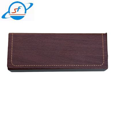 Customized glasses sunglasses leather folding cases box folding triangle custom Luxury glasses sunglasses case packing