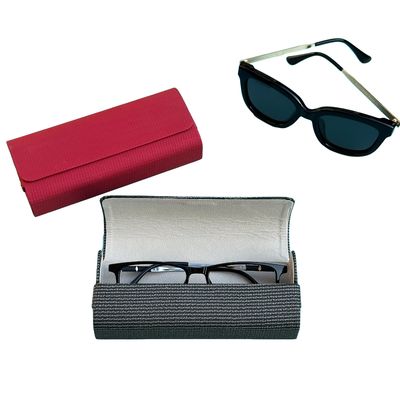 Scratchproof Hand Made Foldable Eyeglass Case Customized Size Color