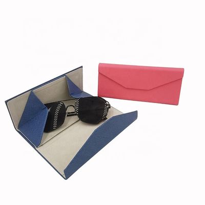 Triangle Foldable Eyeglass Case Spectacles Box Safe Closure And Easy Opening