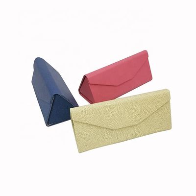 Triangle Foldable Eyeglass Case Spectacles Box Safe Closure And Easy Opening