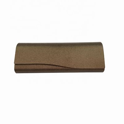 Lightweight Handmade PU Leather Foldable Eyeglass Case Wear Resistance