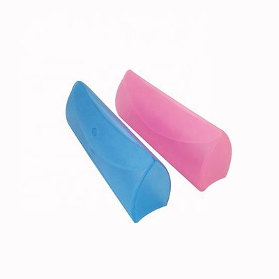 Durable PVC Clear Plastic Eyeglass Case Holder Box Portable Storage
