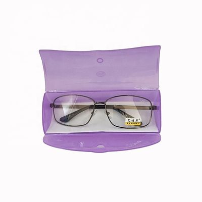 Durable PVC Clear Plastic Eyeglass Case Holder Box Portable Storage