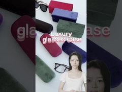 SF merek Velvet 5 warna kotak besi logam Ungu merah hijau biru hitam kotak kacamata optik